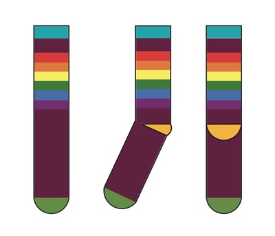 Rainbow socks 4