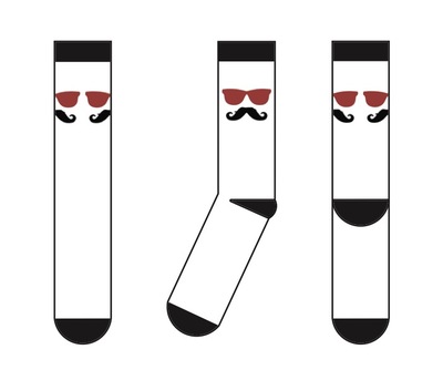 Moustache socks 4