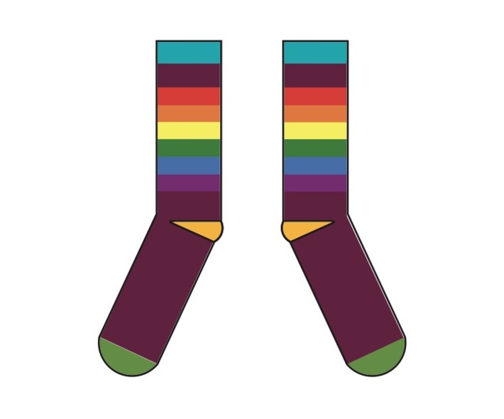 Rainbow socks 3